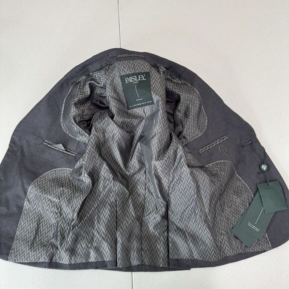 Paisley Of London Boys Blazer Extra Large Charcoal Ruben Wedding Suit Jacket - Picture 8 of 12